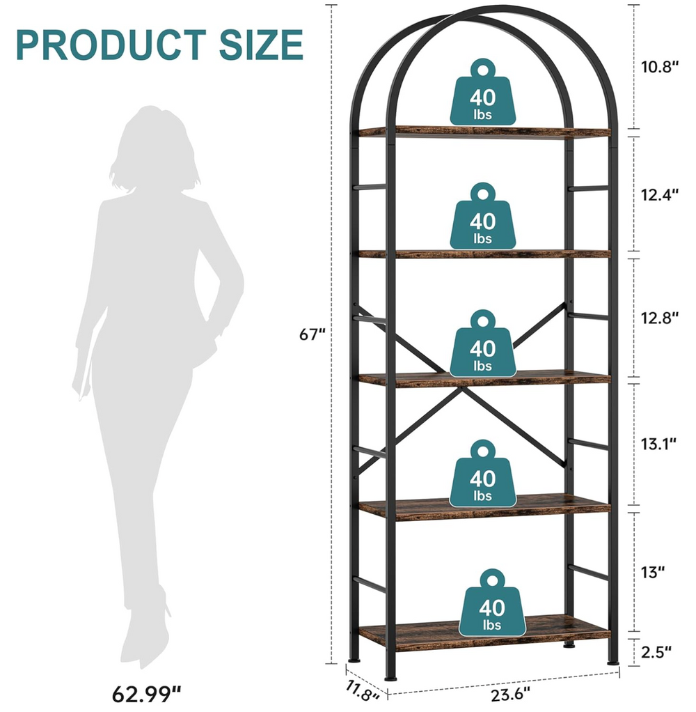 Dimensions for The Archivist’s Arch Shelf