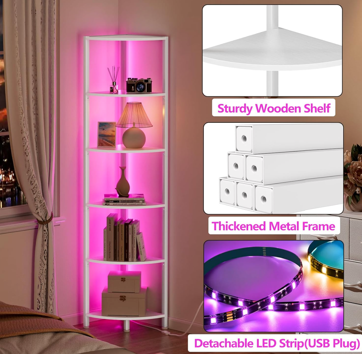The Luminary Corner Shelf