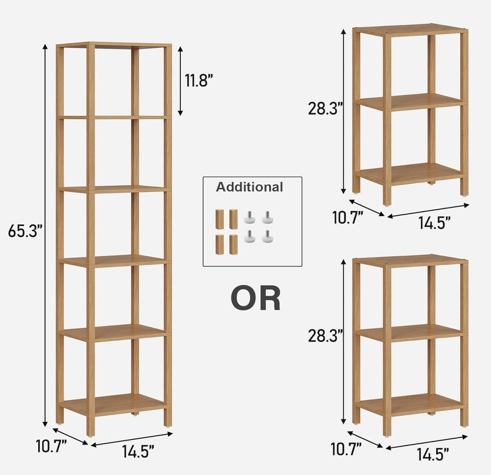 Dimensions for The Daylight Column Shelf