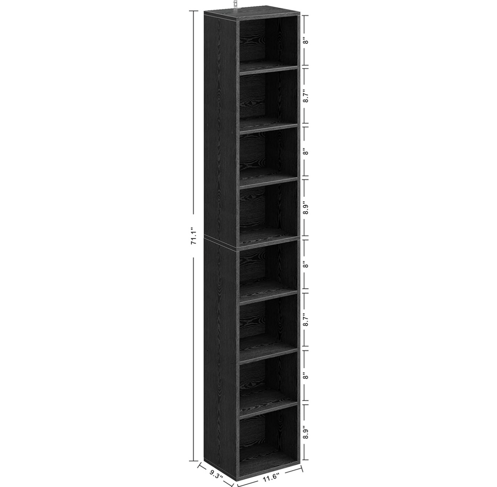 Dimensions for The Heritage Tower Shelf