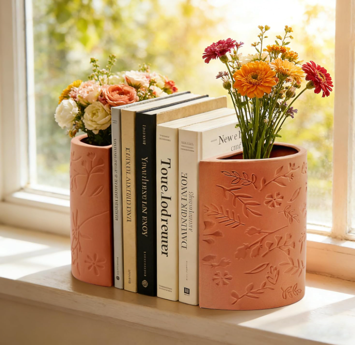 The Floraform Bookend Vase