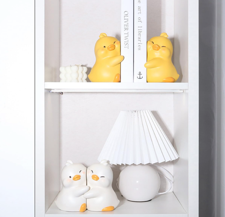 The Quill & Quack Bookends