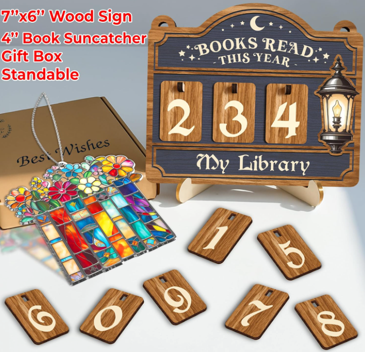 The Midnight Tracker Wood Sign & Suncatcher Set